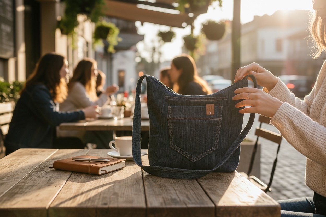 Farkkukassi Fanni - Lahja ja Sisustus Juuttisäkki