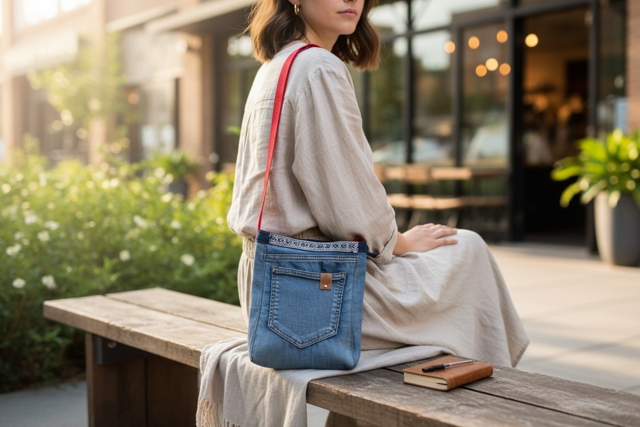 Farkkukassi Ilona - Lahja ja Sisustus Juuttisäkki