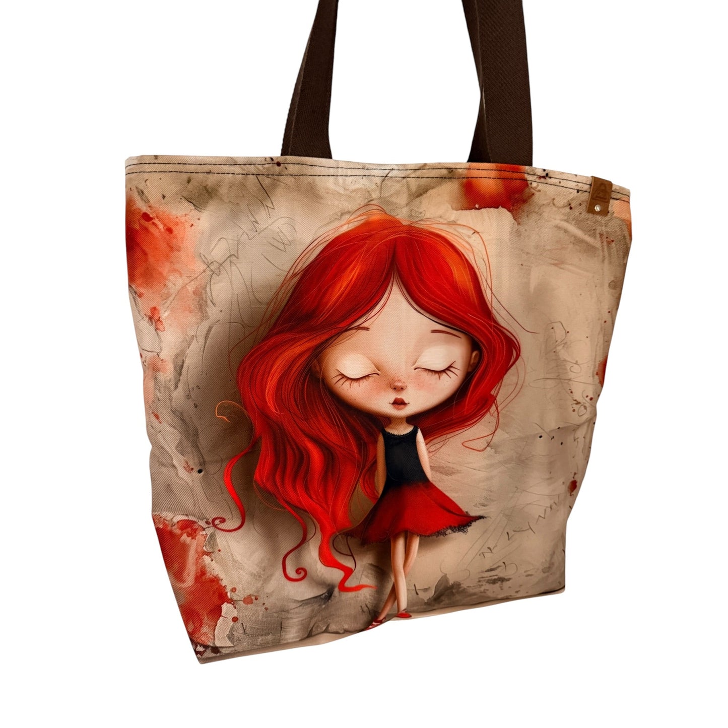 Kangaskassi Tyttö - Lahja ja Sisustus Juuttisäkki