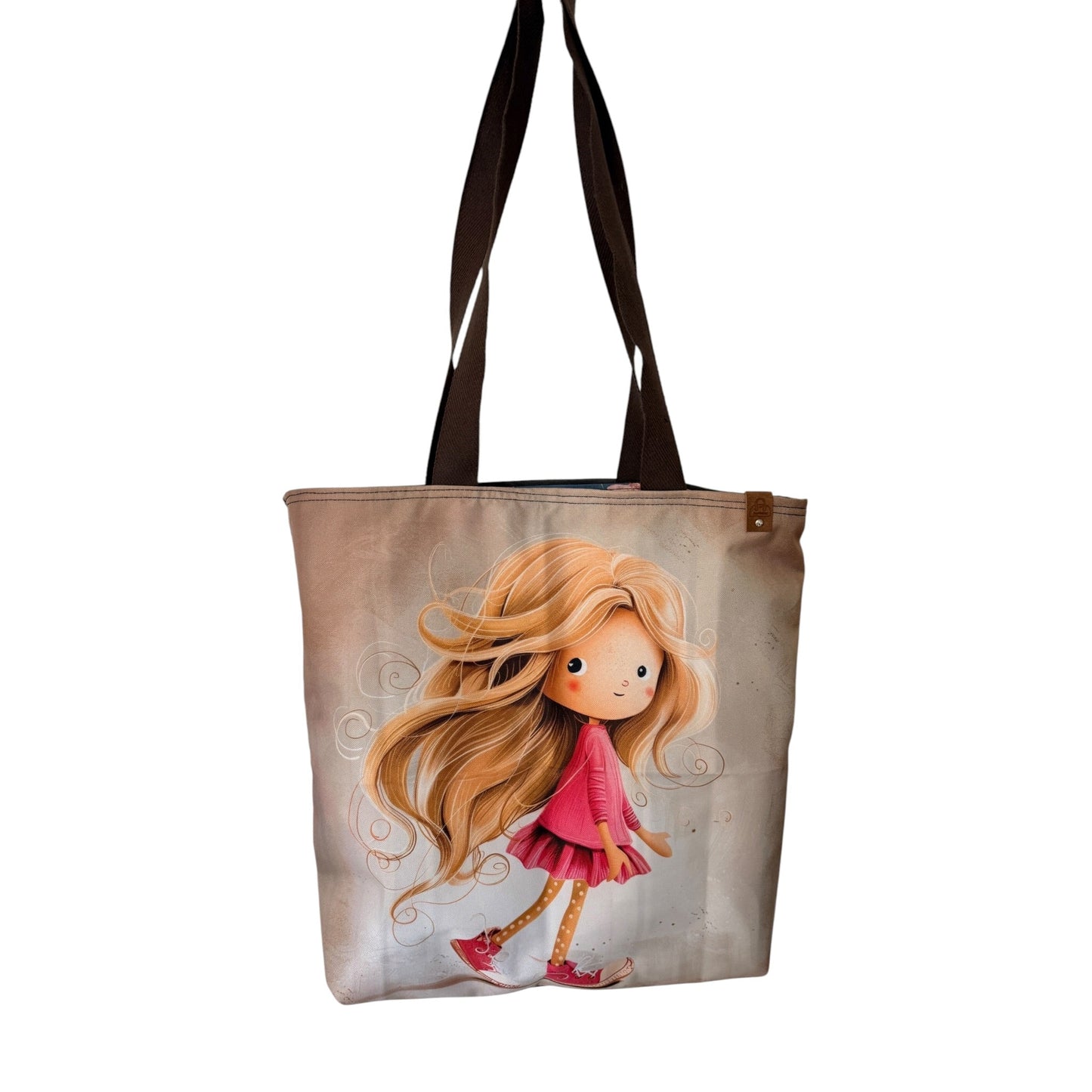 Kangaskassi Tyttö - Lahja ja Sisustus Juuttisäkki