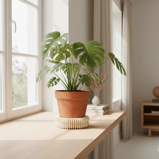 Kukkaruukun alunen ikkunalla