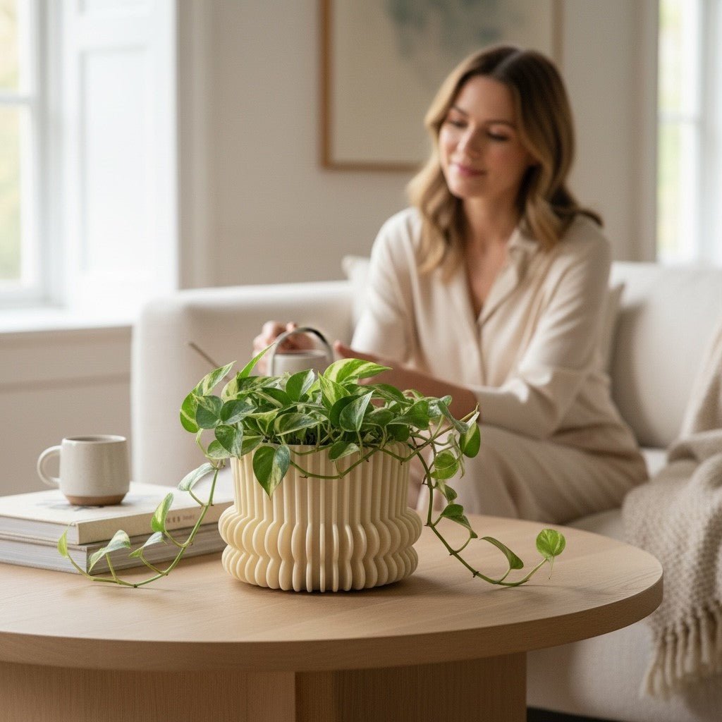 Kukkaruukun suojus - Lahja ja Sisustus Juuttisäkki