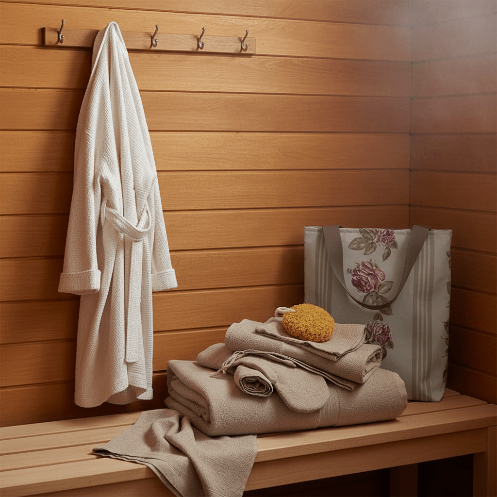 Lahjasetti pukuhuoneessa