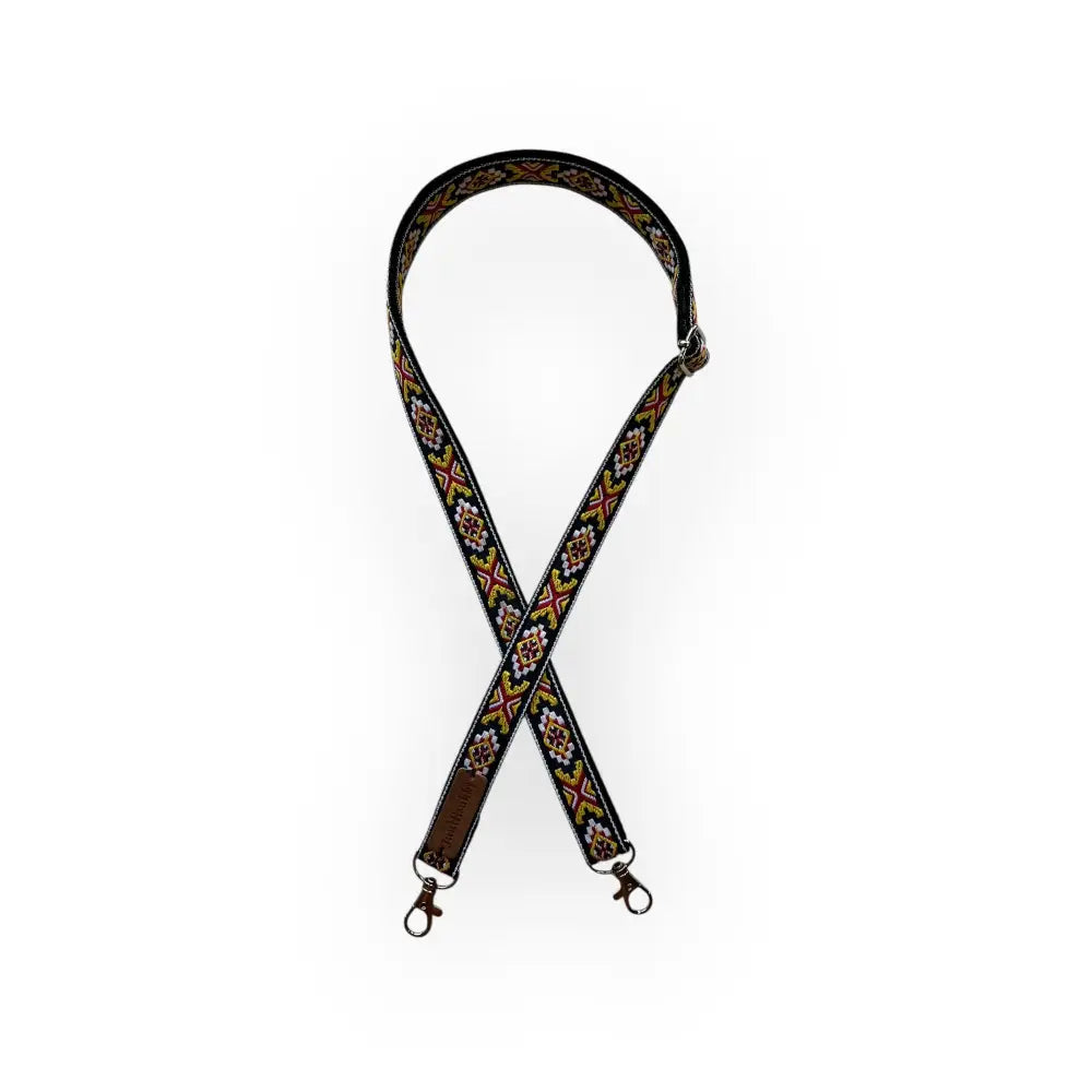 Laukun Olkahihna - Kapea keltainen kuvio Shoulder Straps