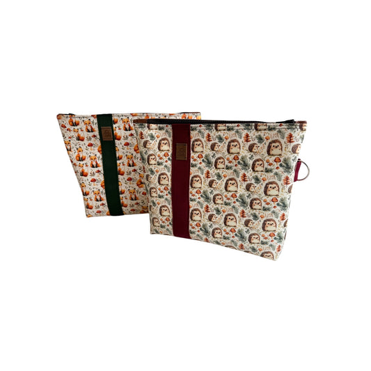 Meikkilaukku Metsän eläimet - Lahja ja Sisustus Juuttisäkki