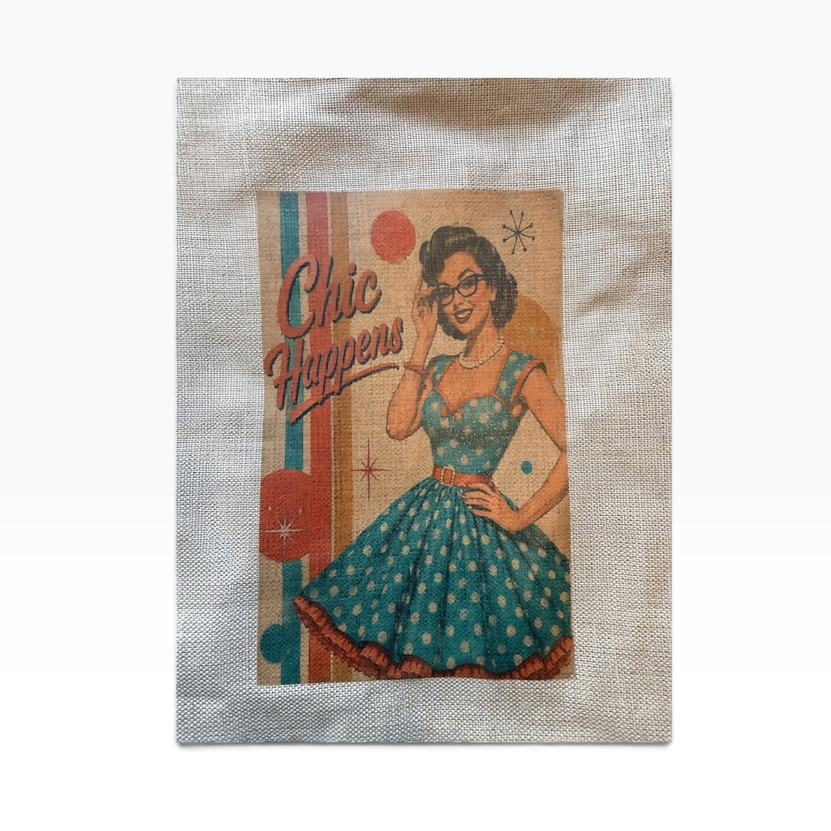 Meikkipussi Vintage -Lahja ja Sisustus Juuttisäkki