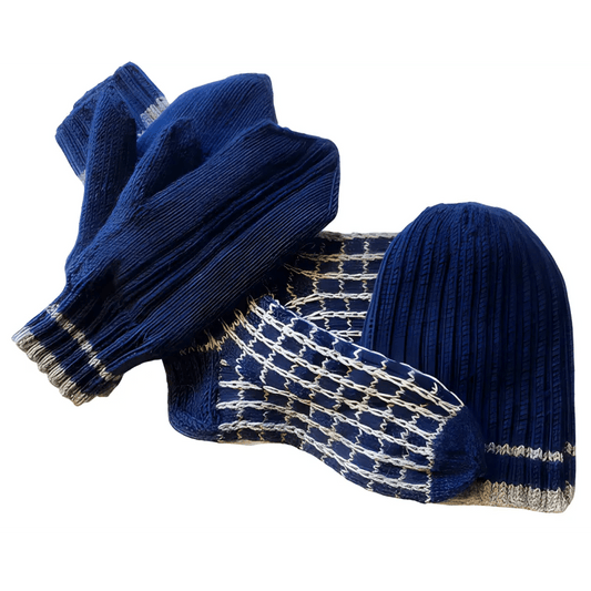 Miehelle - Ukko setti Beanies Laivastonsininen / 38-39