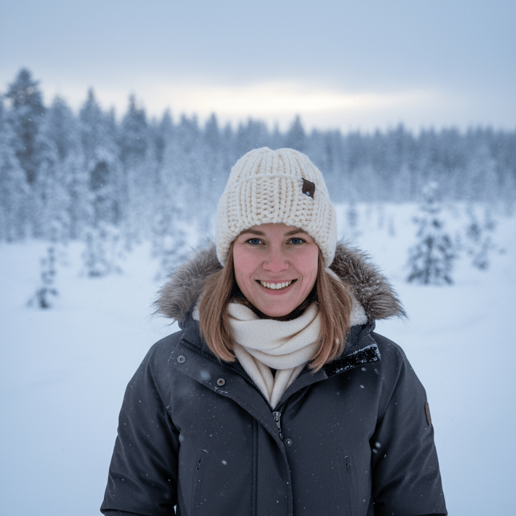 Muhkupipo talvimaisemassa