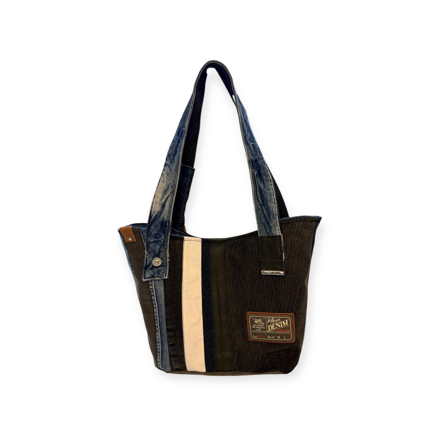 Olkalaukku Farkkuraita - Lahja ja Sisustus Juuttisäkki