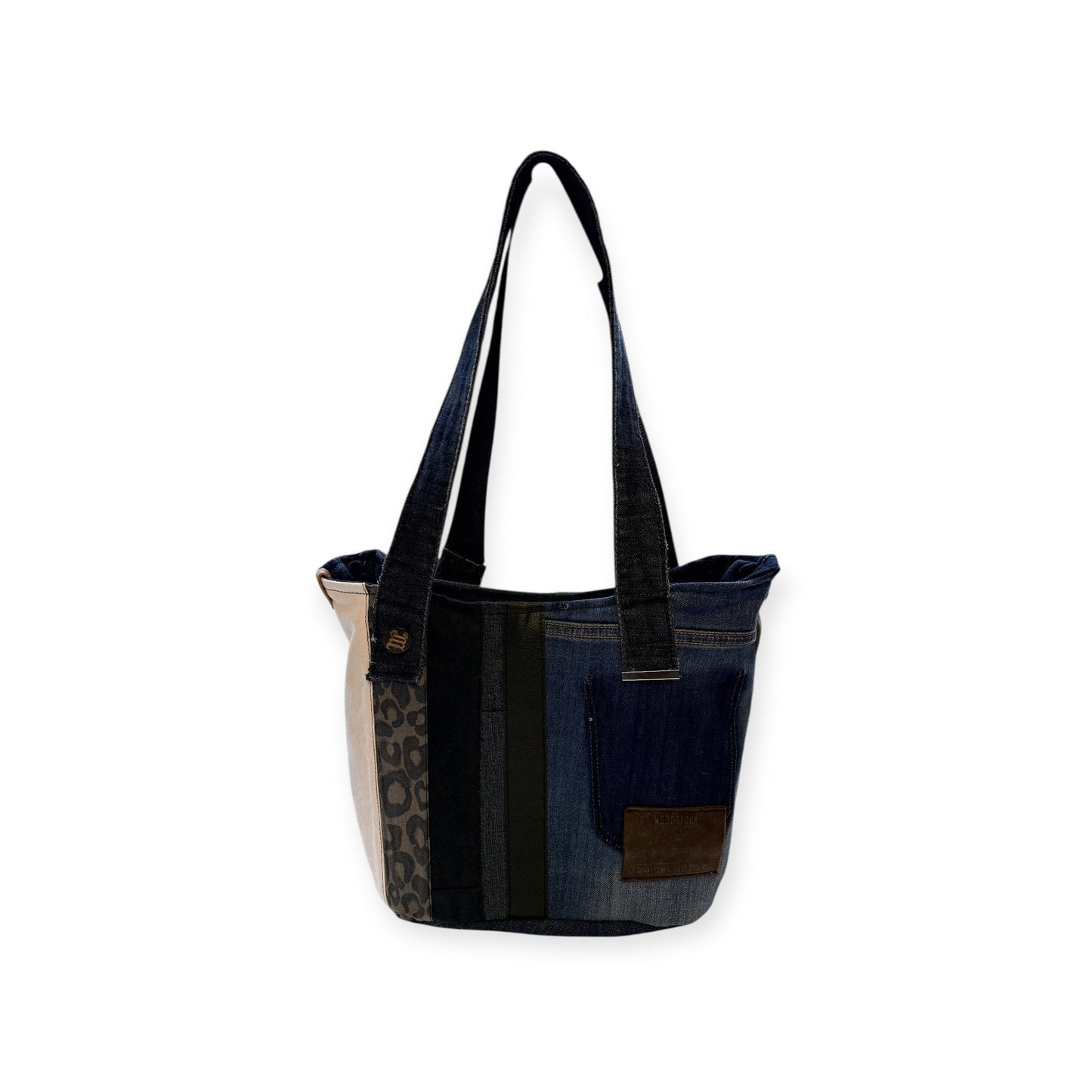 Olkalaukku Farkkuraita - Lahja ja Sisustus Juuttisäkki