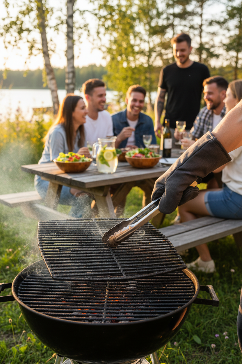 Patakinnas grillauksen apuna