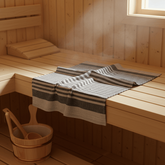 Pefletti rauhallisessa saunassa