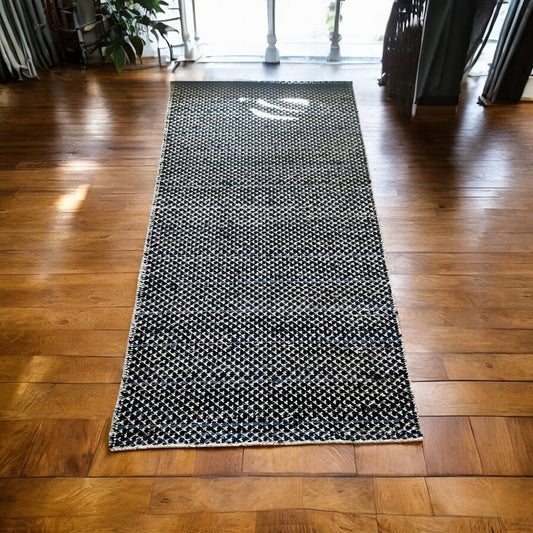 Räsymatto Sini - Lahja ja Sisustus Juuttisäkki