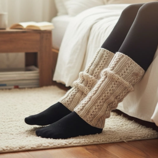 Säärystimet Talvi - Lahja ja Sisustus Juuttisäkki