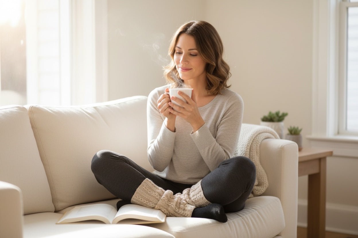 Säärystimet Talvi - Lahja ja Sisustus Juuttisäkki