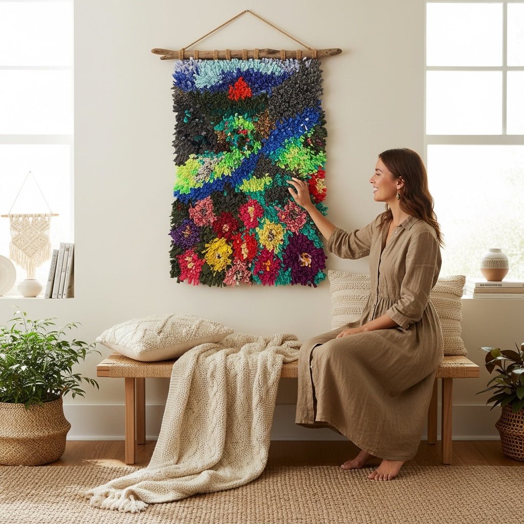 Tilkkumatto - Lahja ja Sisustus Juuttisäkki