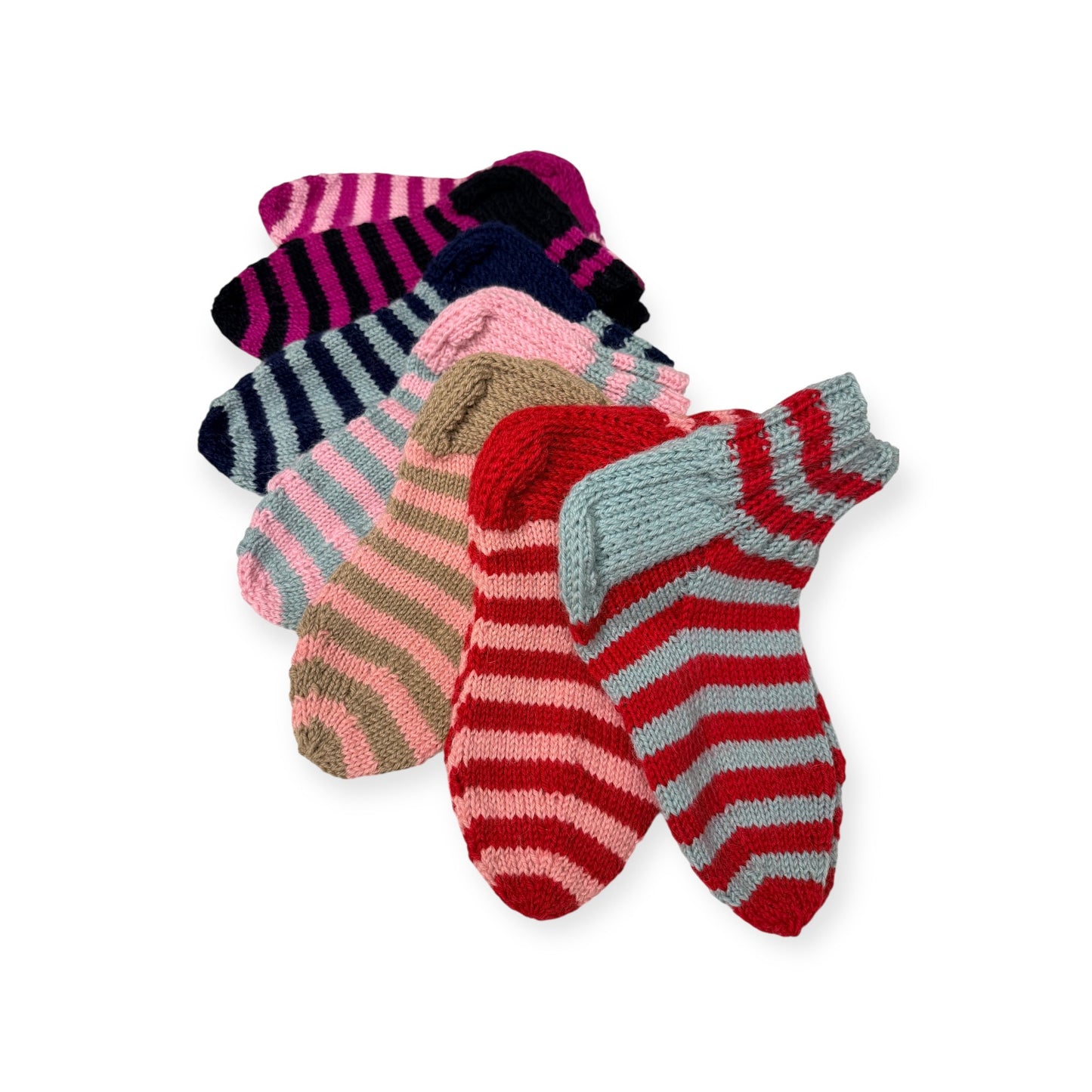 Villasukat Raita - oman maun mukaan - Lahja ja Sisustus Juuttisäkki