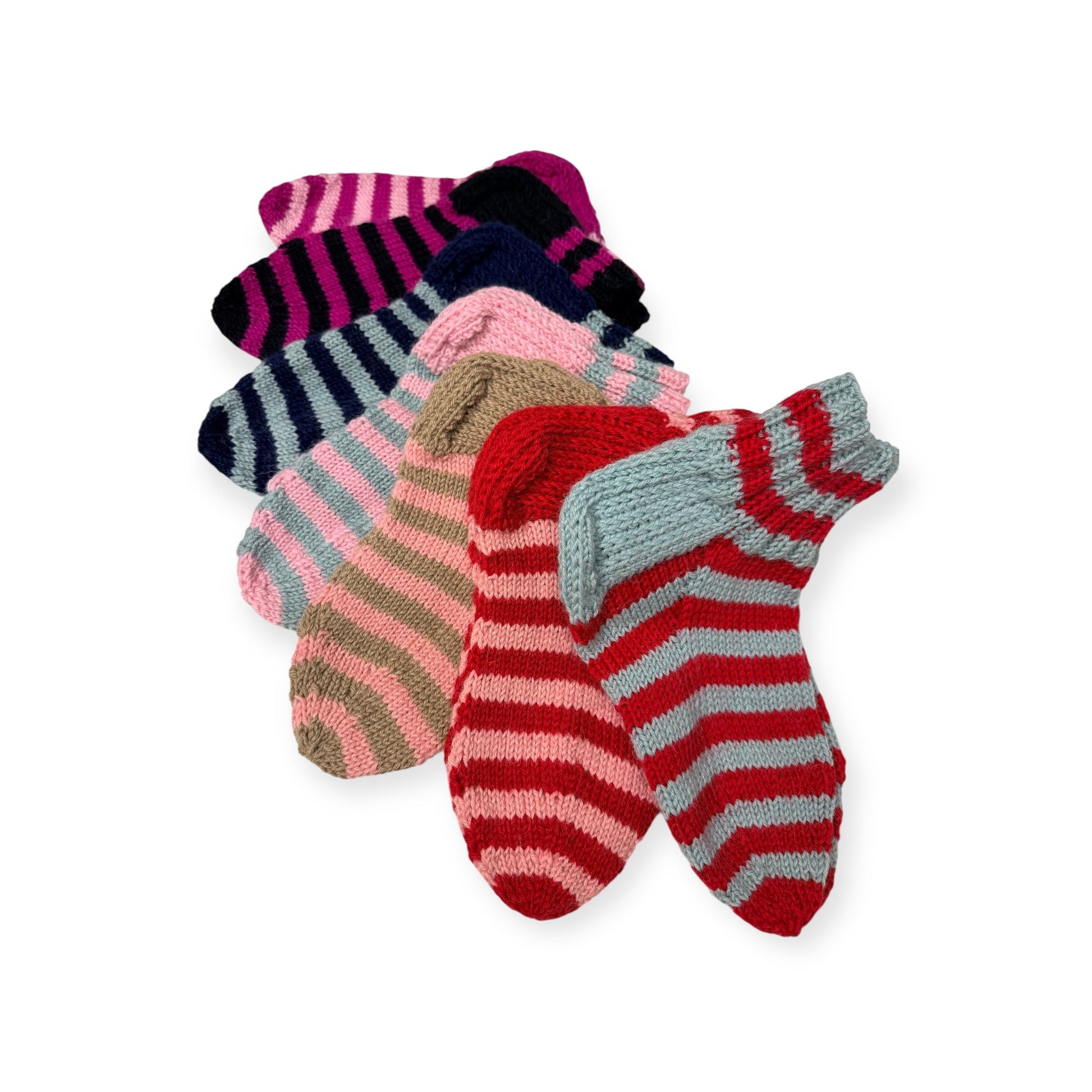 Villasukat Raita - oman maun mukaan - Lahja ja Sisustus Juuttisäkki