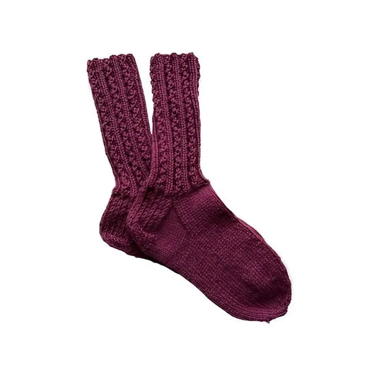 Villasukat Senni Socks Viininpunainen / 36-37