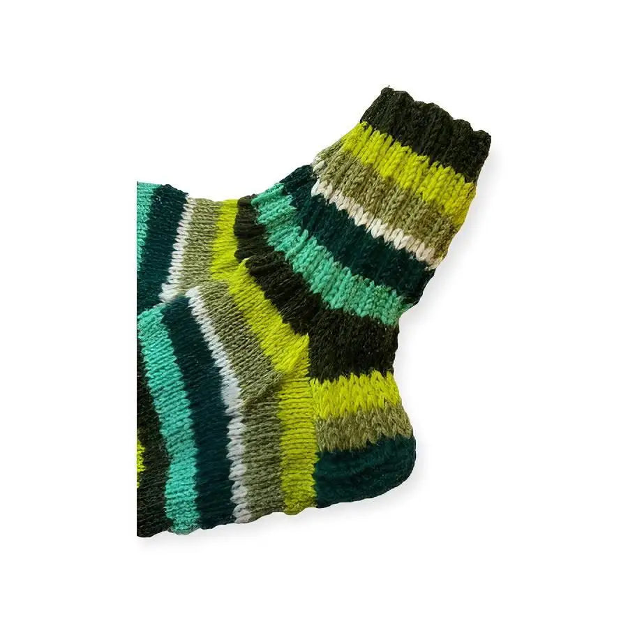 Villasukat Viher-raita Socks