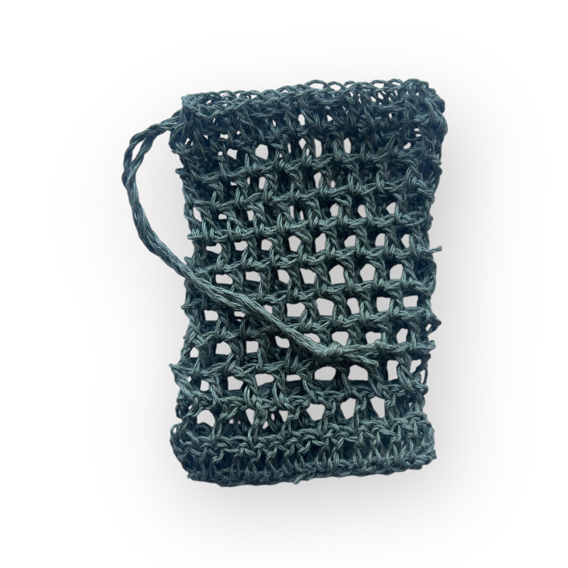 Virkattu Saippuapussi Pellava - Lahja ja Sisustus Juuttisäkki