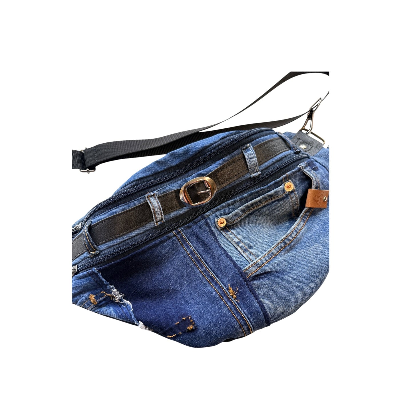 Vyölaukku - crossbody Farkku - Lahja ja Sisustus Juuttisäkki