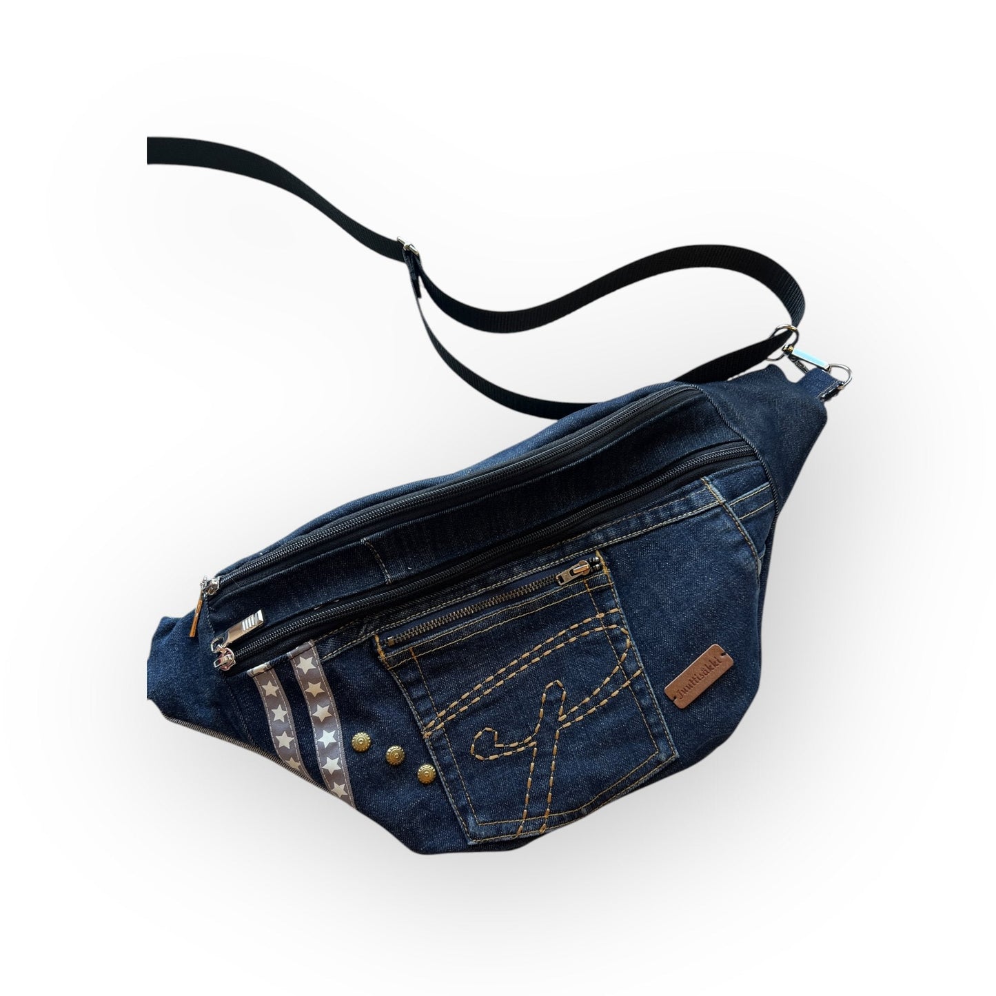 Vyölaukku - crossbody Farkku - Lahja ja Sisustus Juuttisäkki - 