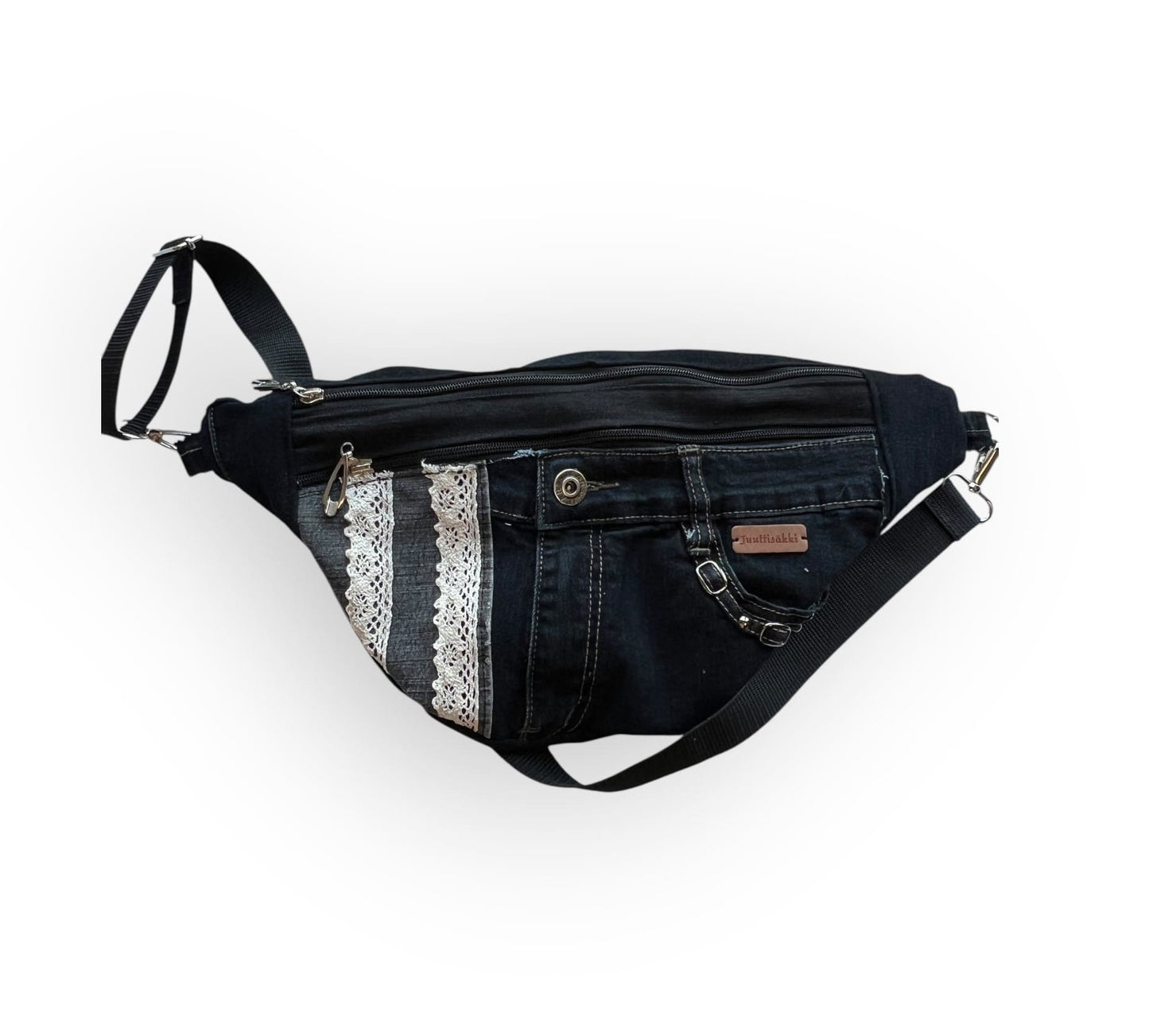 Vyölaukku - crossbody Farkku - Lahja ja Sisustus Juuttisäkki - 