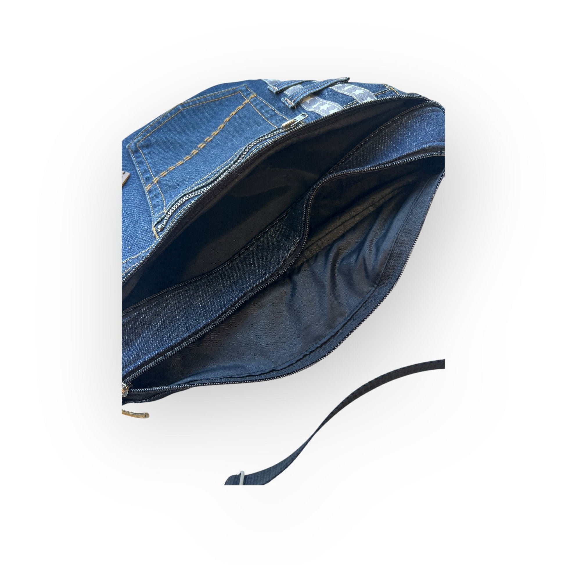 Vyölaukku - crossbody Farkku - Lahja ja Sisustus Juuttisäkki - 