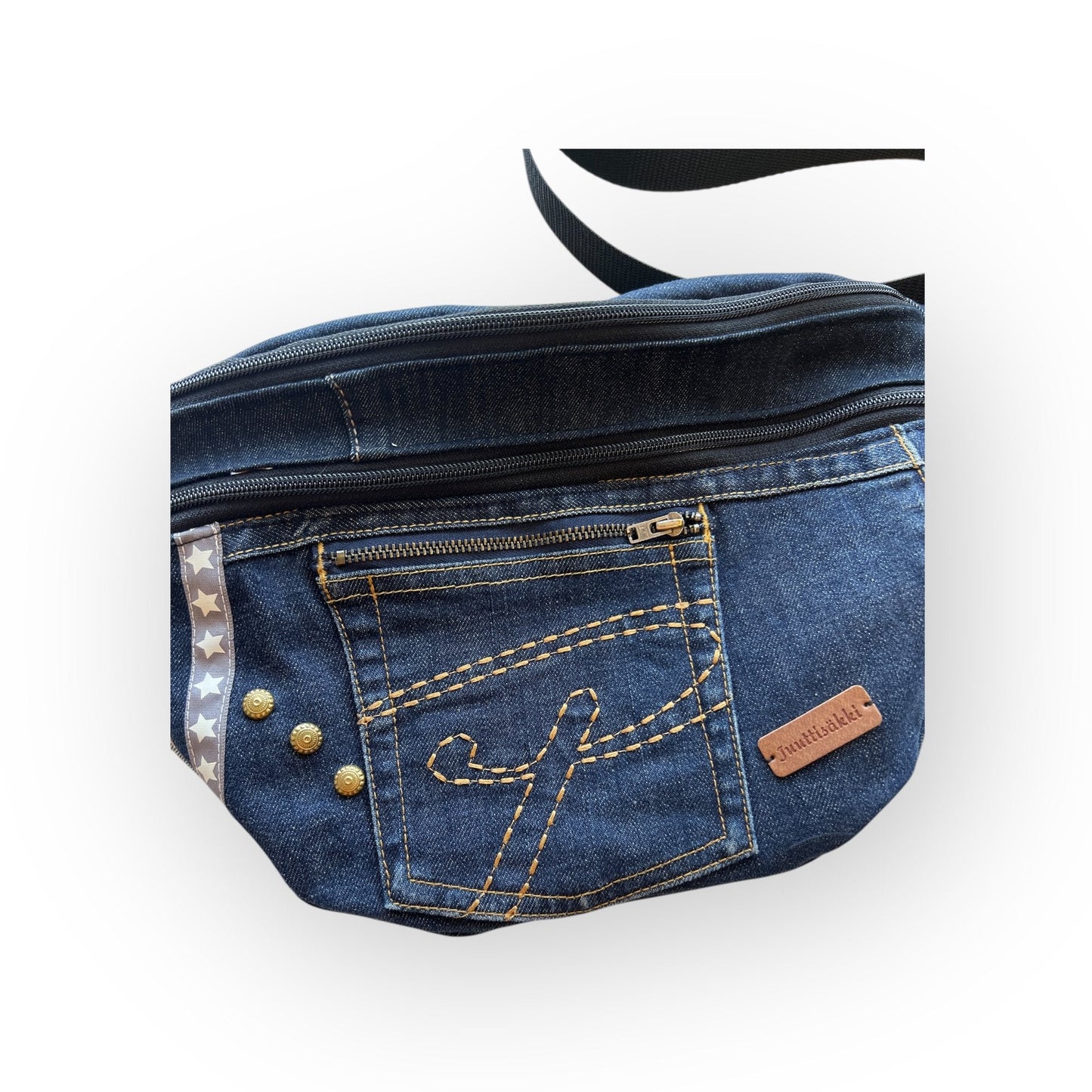 Vyölaukku - crossbody Farkku - Lahja ja Sisustus Juuttisäkki - 