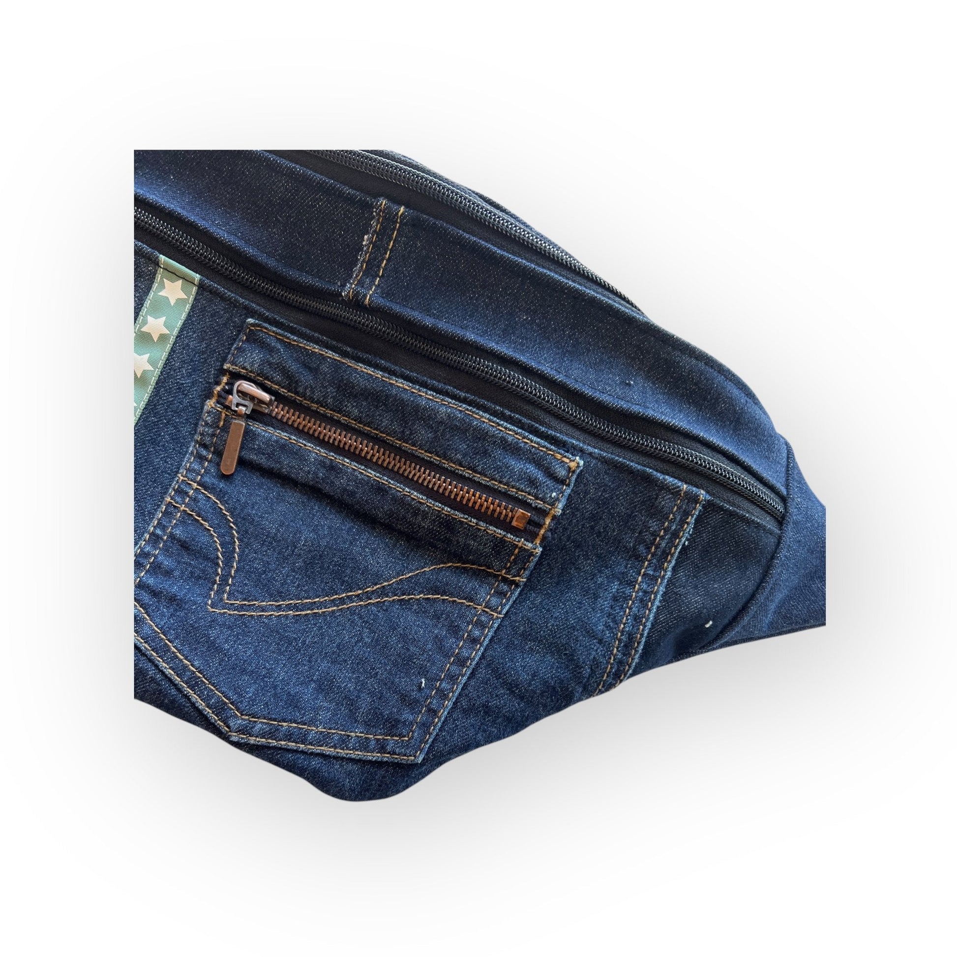 Vyölaukku - crossbody Farkku - Lahja ja Sisustus Juuttisäkki - 