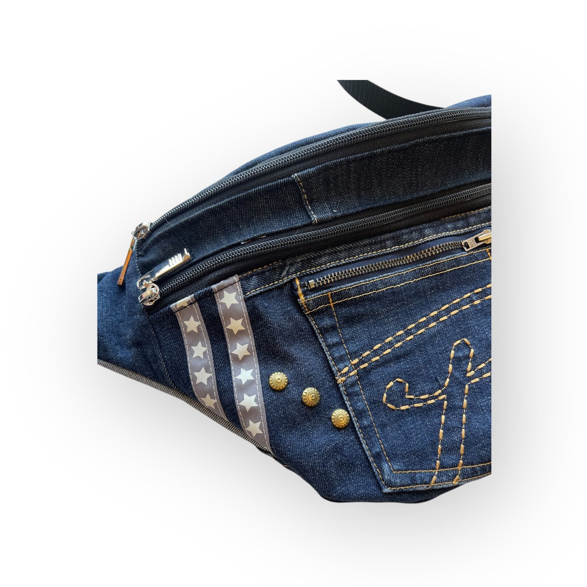 Vyölaukku - crossbody Farkku - Lahja ja Sisustus Juuttisäkki - 