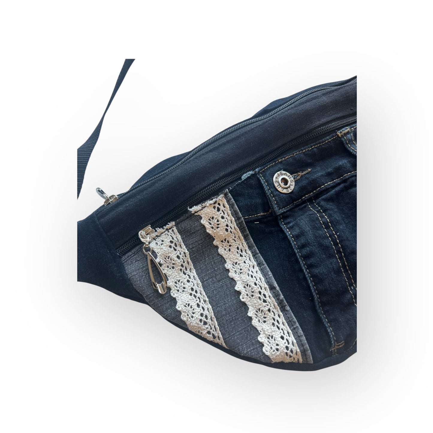 Vyölaukku - crossbody Farkku - Lahja ja Sisustus Juuttisäkki - 