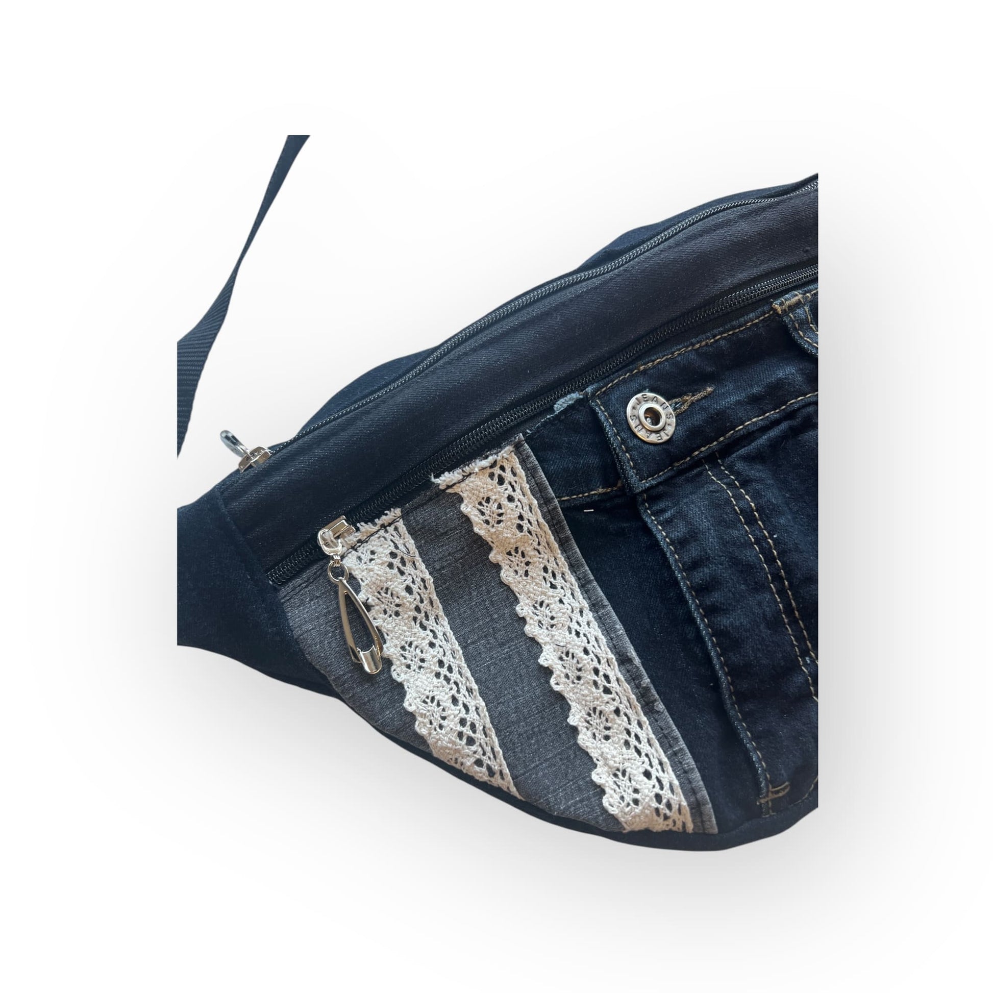 Vyölaukku - crossbody Farkku - Lahja ja Sisustus Juuttisäkki - 