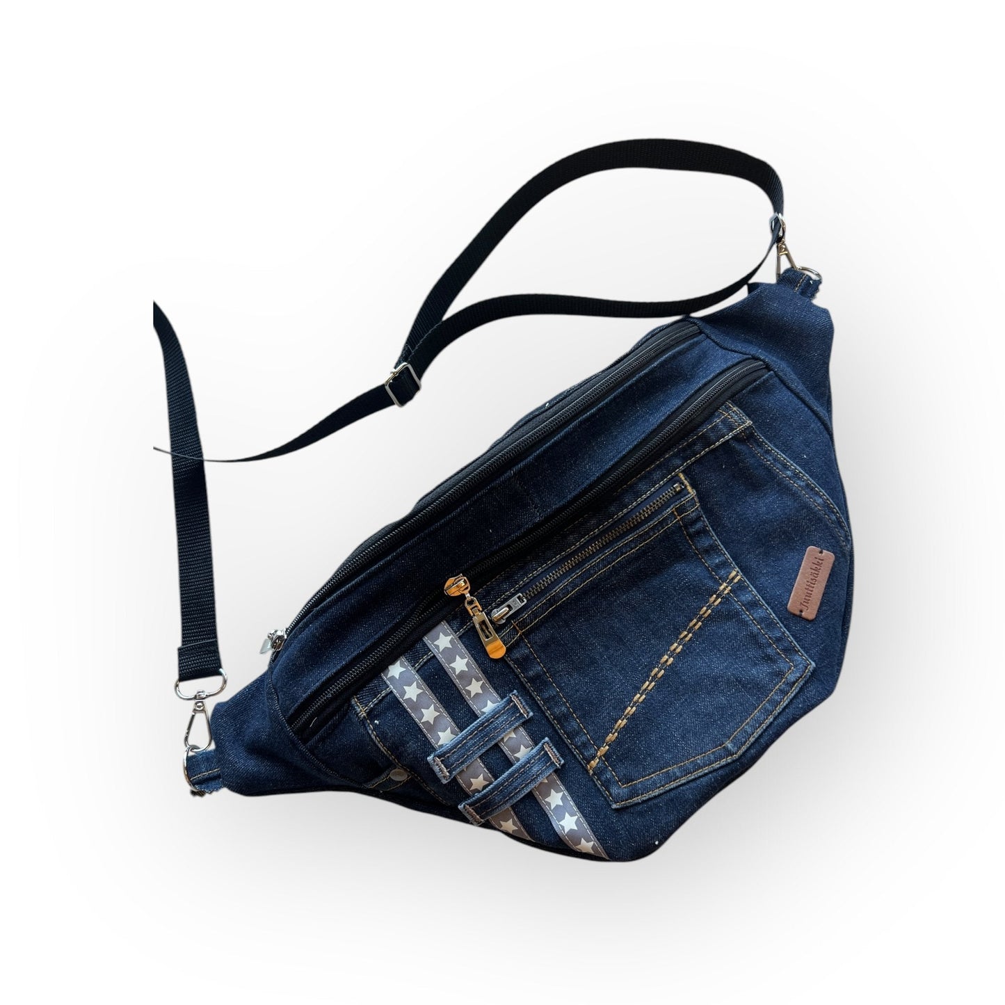 Vyölaukku - crossbody Farkku - Lahja ja Sisustus Juuttisäkki - 