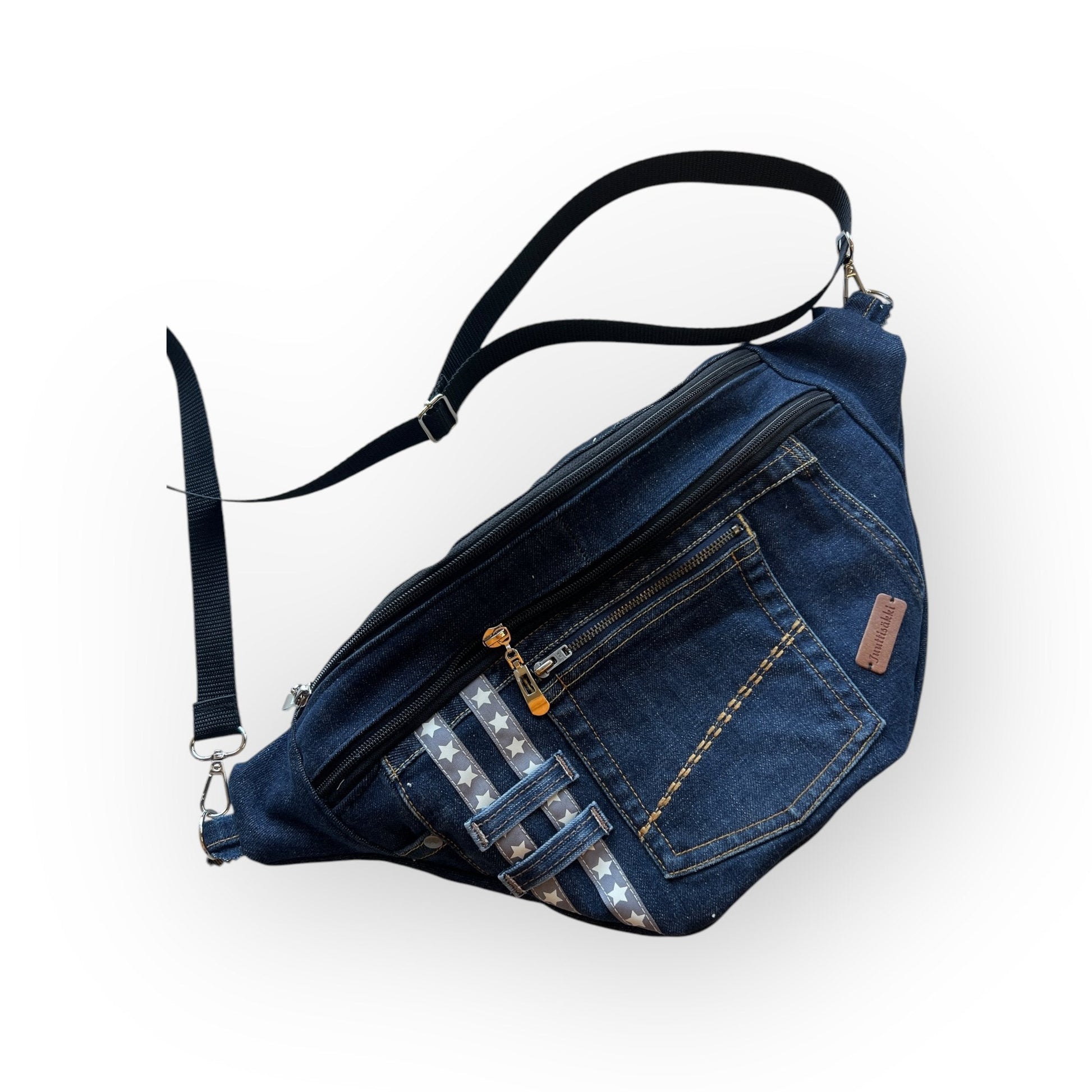 Vyölaukku - crossbody Farkku - Lahja ja Sisustus Juuttisäkki - 