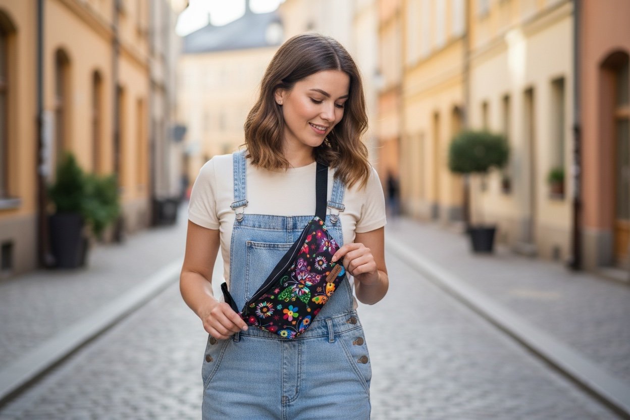 Vyölaukku Perhonen - Lahja ja Sisustus Juuttisäkki